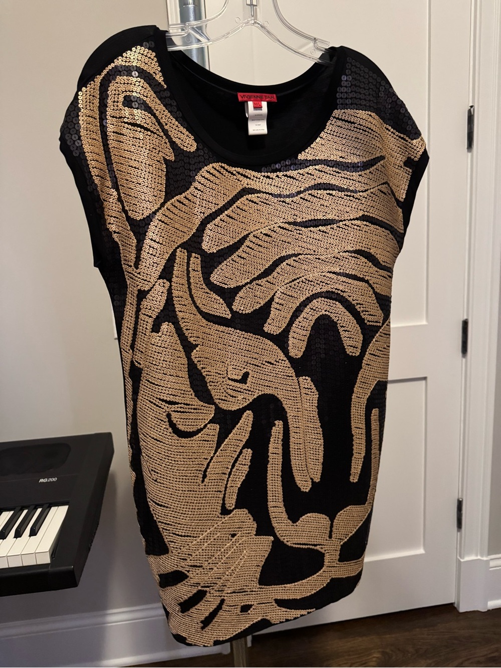 Vivienne Tam Black Top with Red Label